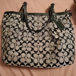 Large Coach bag and wristlet set